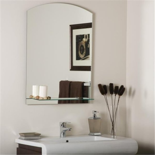 Decor Wonderland Decor Wonderland SSM101 The Arch Frameless Mirror with Shelf SSM101